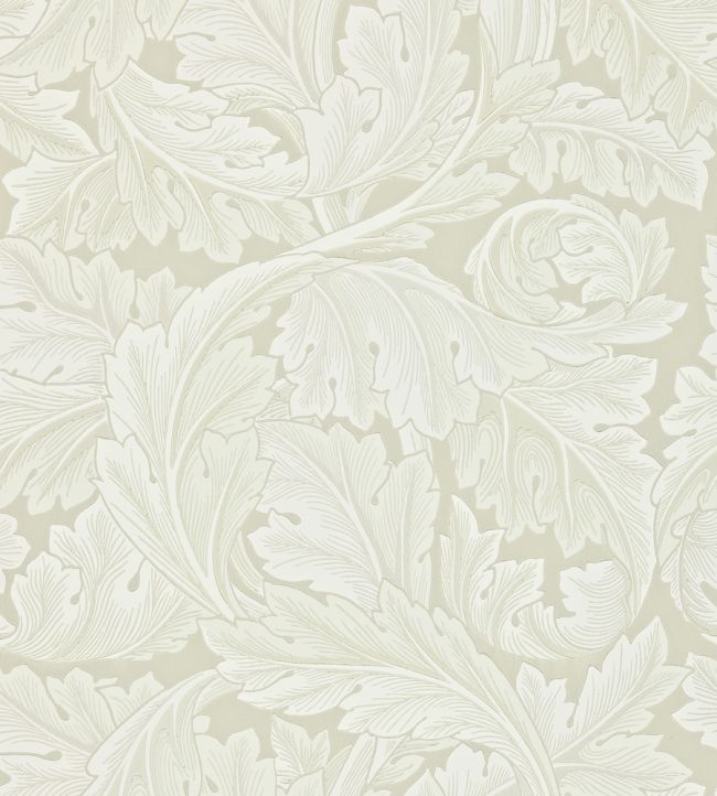 Acanthus Wallpaper by Morris & Co Chalk