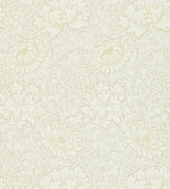 Chrysanthemum Wallpaper by Morris & Co Chalk