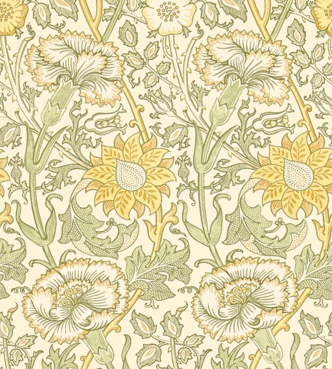 Pink & Rose Wallpaper by Morris & Co Cowslip/Fennel