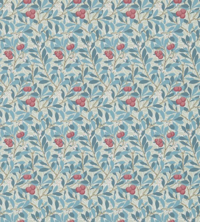Arbutus Wallpaper by Morris & Co Woad/Russet