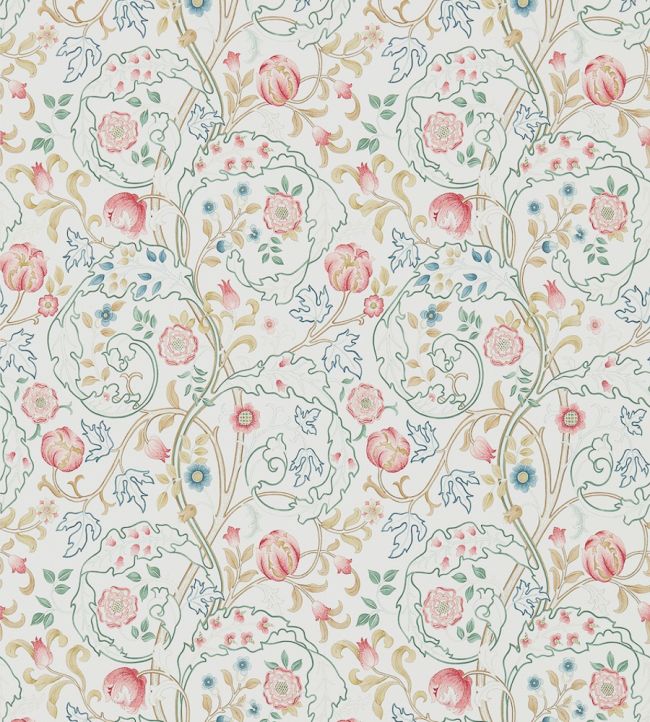 Mary Isobel Wallpaper by Morris & Co Pink/Ivory