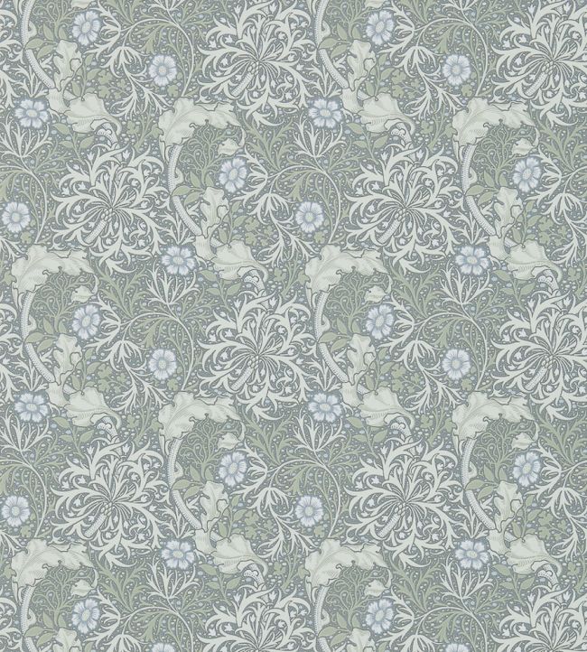 Morris Seaweed Wallpaper by Morris & Co Silver/Ecru