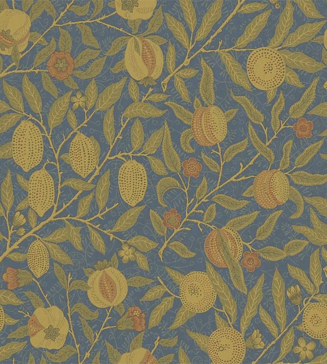 Fruit Fabric by Morris & Co Blue/Thyme