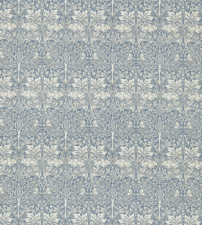 Brer Rabbit Fabric by Morris & Co Slate/Vellum