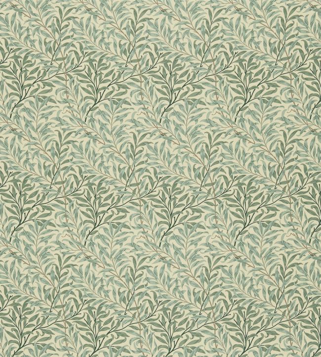 Willow Boughs Fabric by Morris & Co Cream/Pale Green