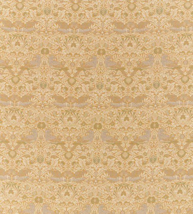 Bird Weave Fabric by Morris & Co Ochre