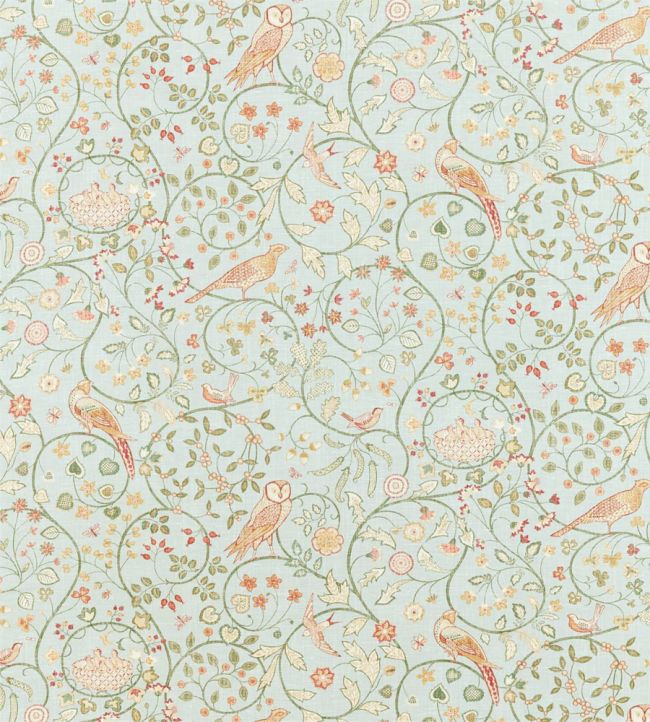 Newill Fabric by Morris & Co Grey Blue