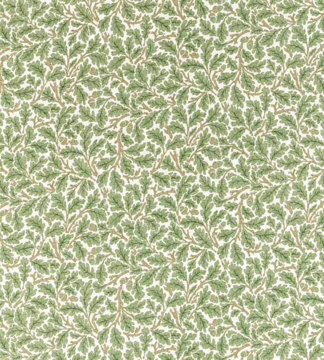 Oak Fabric by Morris & Co Forest / Cream