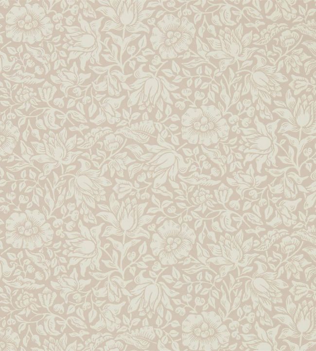 Mallow Wallpaper in Dusky Rose by Morris & Co | Jane Clayton