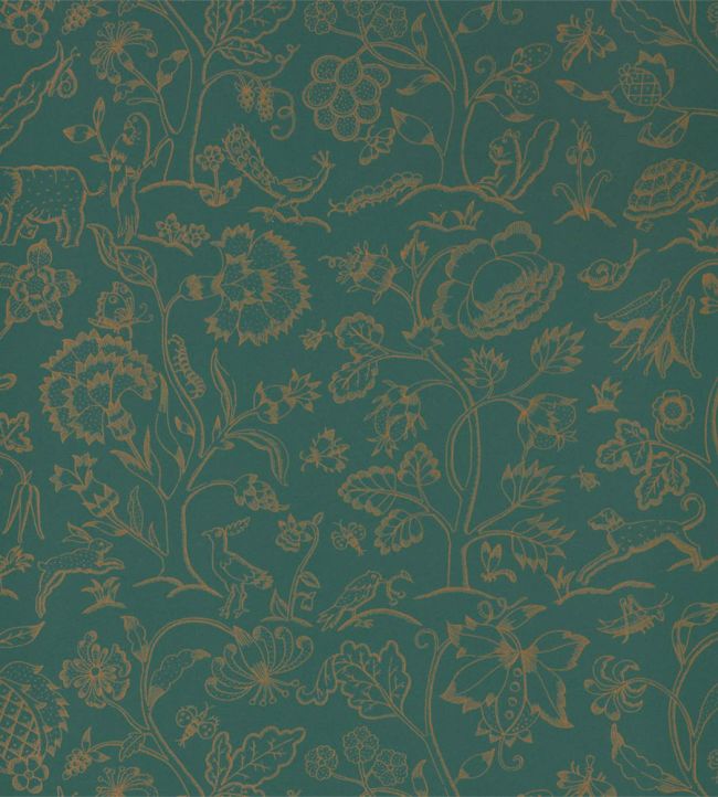 Middlemore Wallpaper by Morris & Co Moss Gold