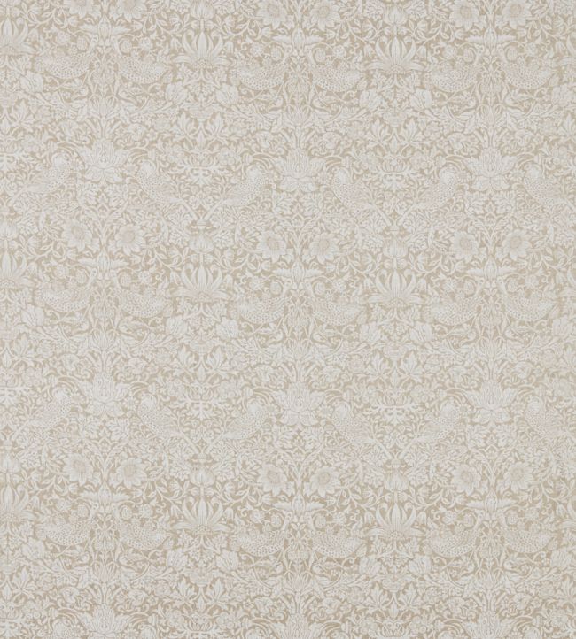 Pure Strawberry Thief Fabric by Morris & Co Flax