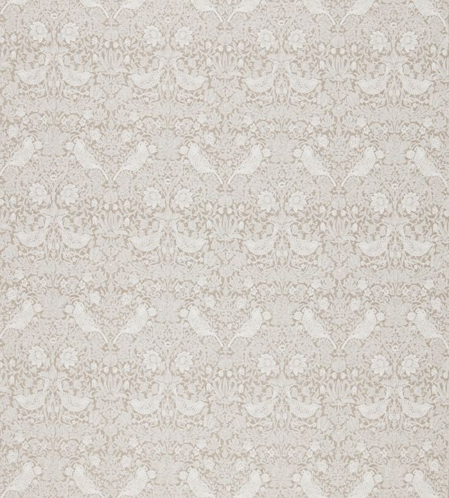 Strawberry Thief Embroidery Fabric by Morris & Co Flax