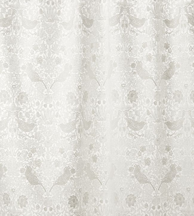 Strawberry Thief Embroidery Fabric by Morris & Co Paper White