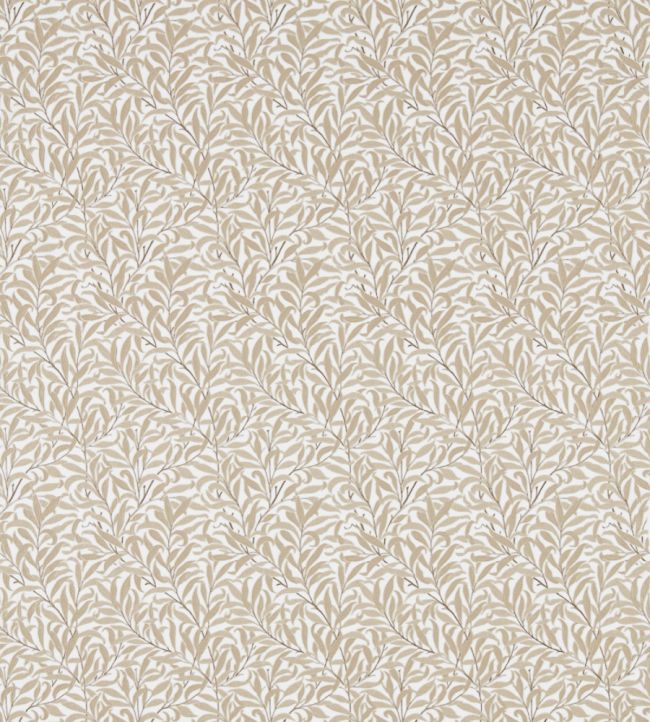 Pure Willow Bough Embroidery Fabric by Morris & Co Wheat