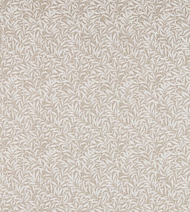 Pure Willow Bough Embroidery Fabric by Morris & Co Flax