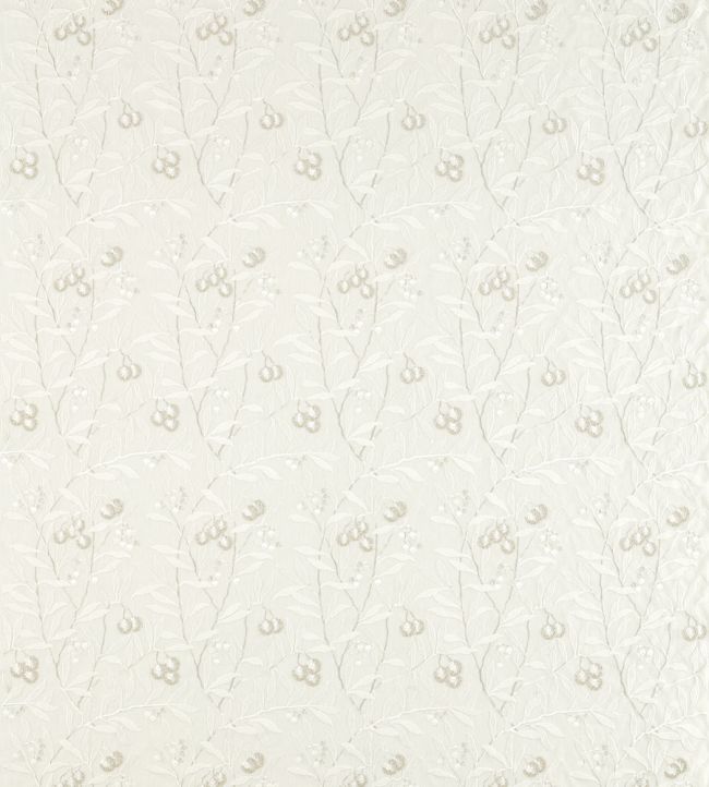 Pure Arbutus Embroidery Fabric by Morris & Co White Clover
