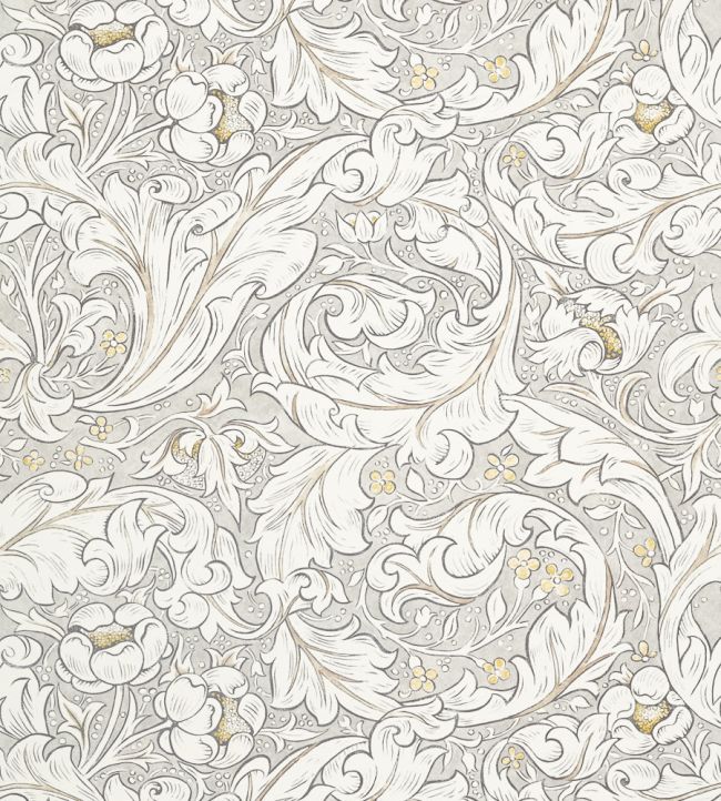 Pure Bachelors Button Fabric by Morris & Co Horned Poppy Grey