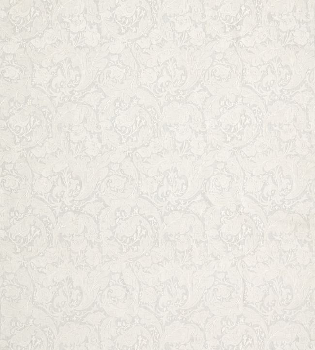 Pure Bachelors Button Embroidery Fabric by Morris & Co Grey Blue