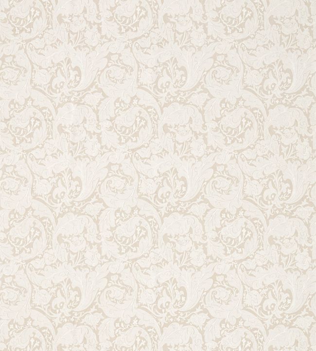 Pure Bachelors Button Embroidery Fabric by Morris & Co Flax