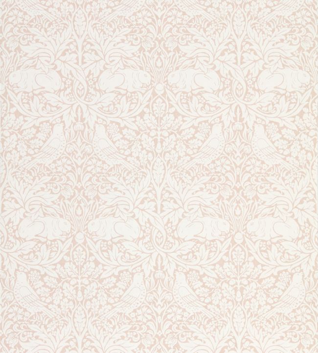 Pure Brer Rabbit Wallpaper by Morris & Co Faded Sea Pink