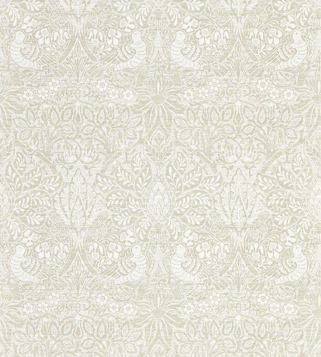 Pure Dove & Rose Wallpaper by Morris & Co White Clover