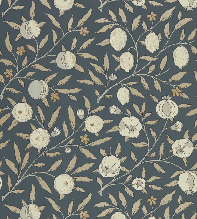 Pure Fruit Wallpaper by Morris & Co Black Ink