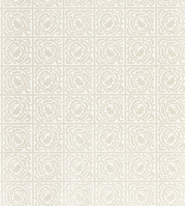 Pure Scroll Wallpaper by Morris & Co White Clover