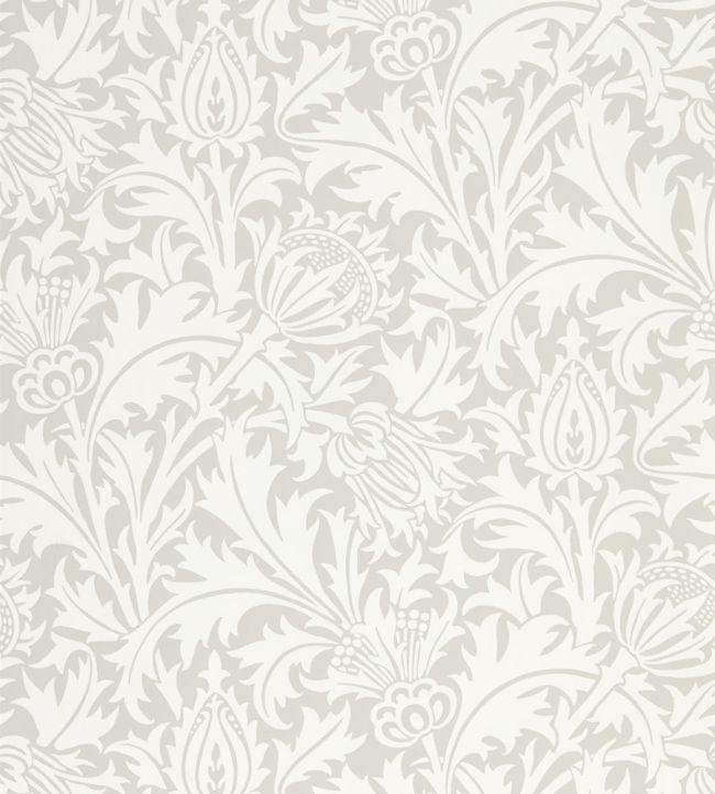 Pure Thistle Wallpaper by Morris & Co Pebble