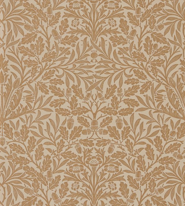 Pure Acorn Wallpaper by Morris & Co Gilver/Copper