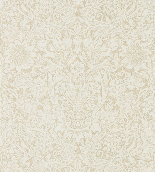 Pure Sunflower Wallpaper by Morris & Co Parchment/Gold