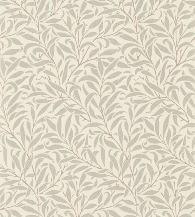 Pure Willow Bough Wallpaper by Morris & Co Ecru/Silver