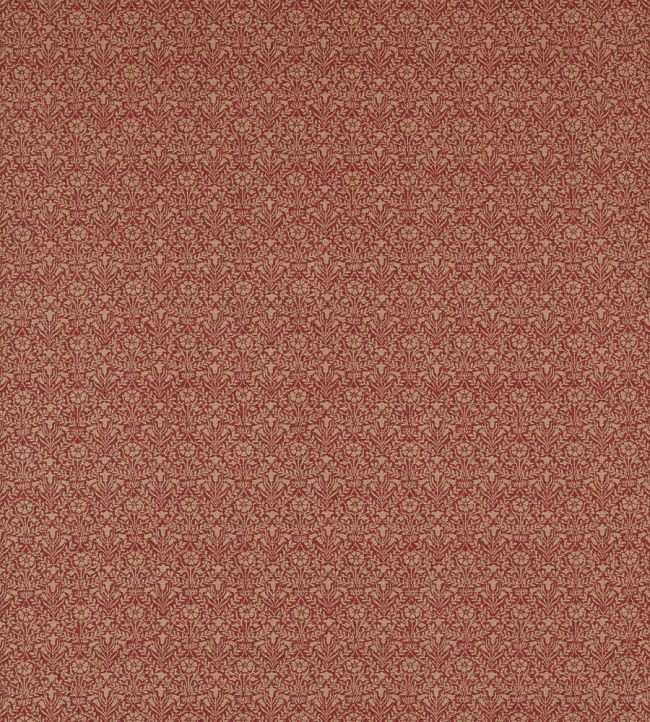 Bellflowers Weave Fabric by Morris & Co Russet