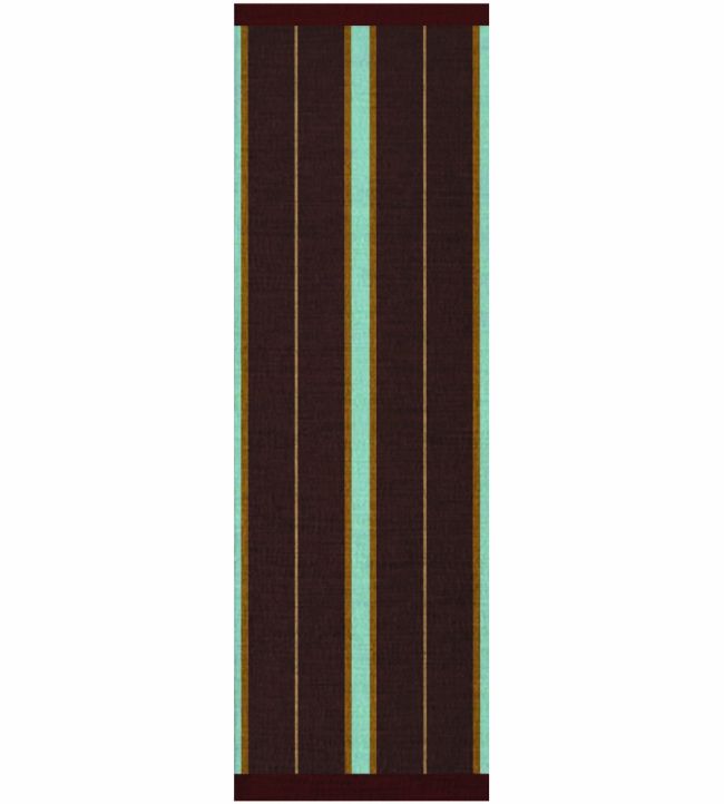 Layered Morrisstudio Racer Stripe Runner rug Betty Brown MSRSBB75240 Betty Brown