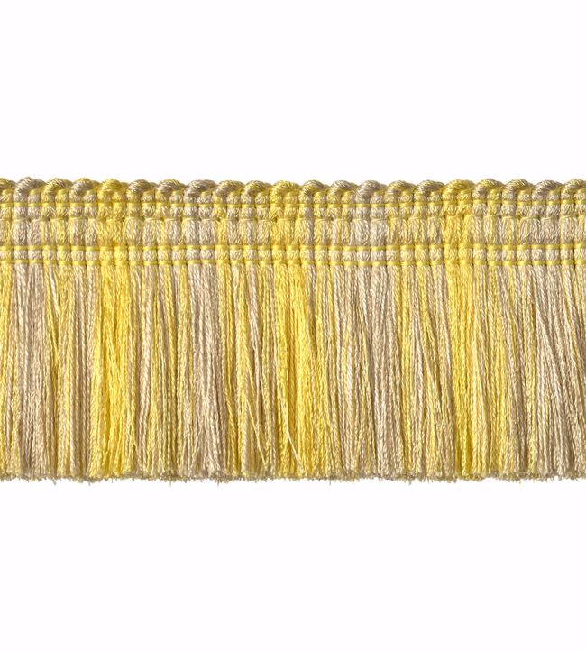 Moss Fringe 50mm Trimming by Houles Jaune Celeste