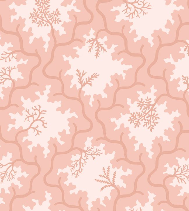 Moss Trellis Wallpaper by Cole & Son Soft Coral & Shell Pink