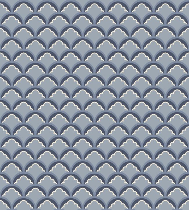 Mount Temple Small Wallpaper by GP & J Baker Blue