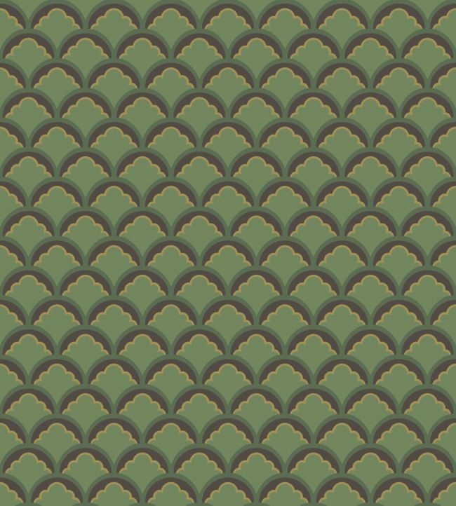 Mount Temple Small Wallpaper by GP & J Baker Emerald