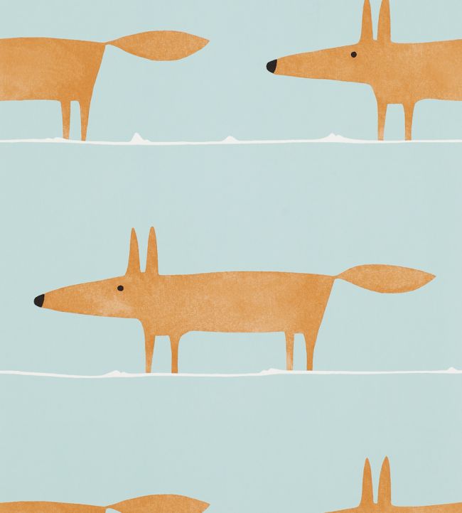 Mr Fox Wallpaper by Scion Auburn