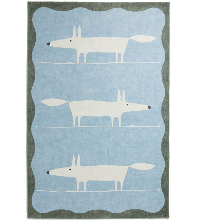 Scion Mr Fox rug Blue/White SMRFOXBLEW7615 Blue/White