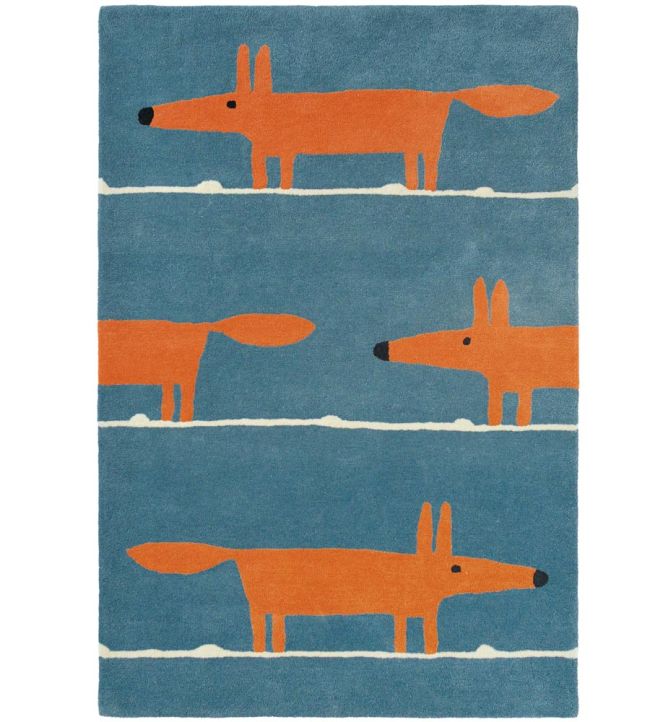 Scion Mr Fox rug Denim 25318090150 Denim