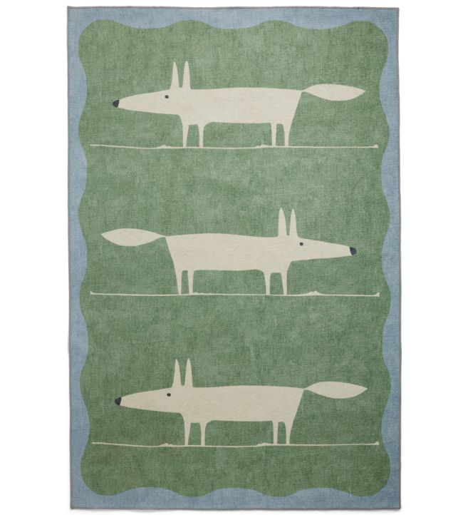 Scion Mr Fox rug Green/White SMRFOXGRNW7615 Green/White