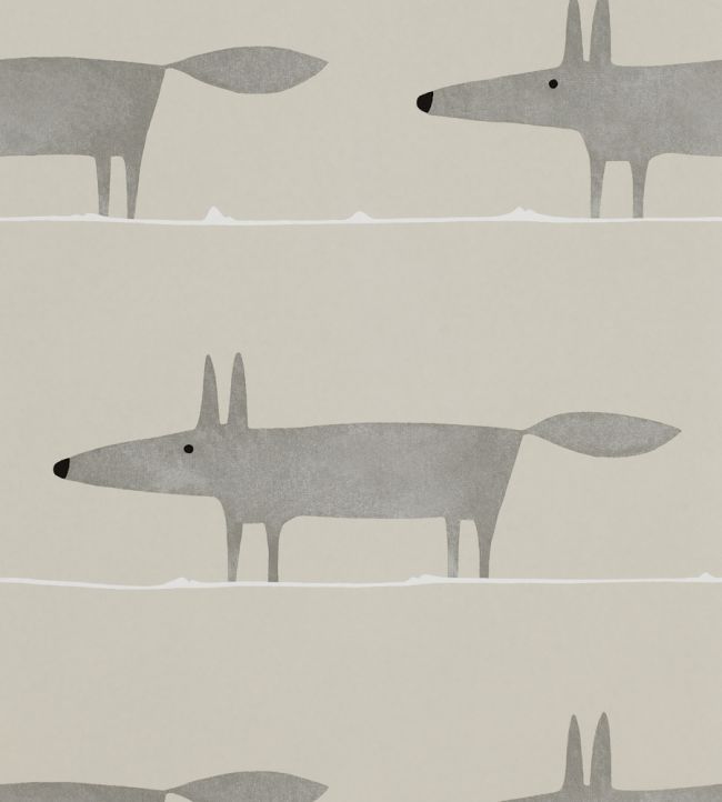 Mr Fox Wallpaper by Scion Silver