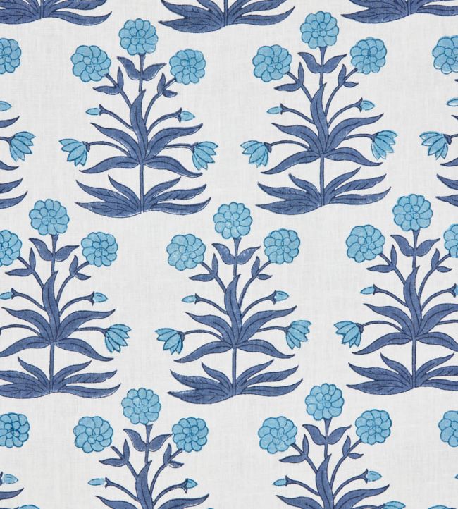 Mughal Fabric by Molly Mahon Sky Indigo