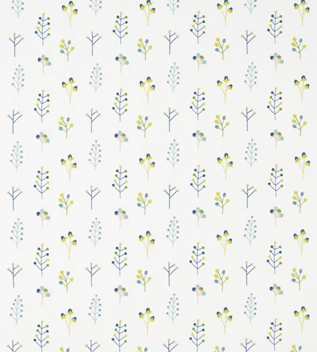 Mukula Fabric by Scion Gecko / Citrus / Pacific