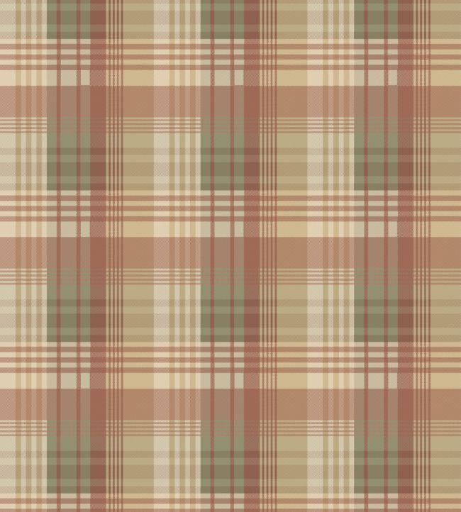 Mulberry Ancient Tartan Wallpaper by Mulberry Home Lovat / Red