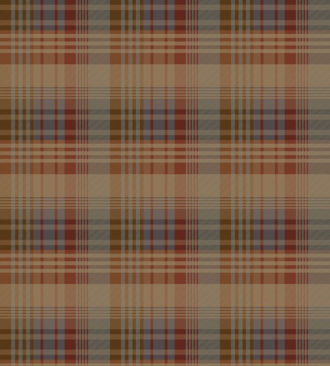 Mulberry Ancient Tartan Wallpaper by Mulberry Home Red / Blue