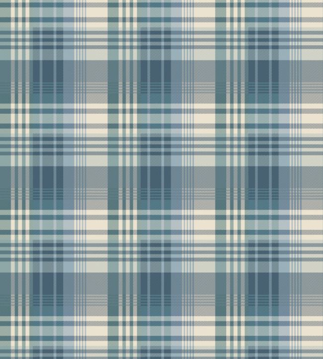 Mulberry Ancient Tartan Wallpaper by Mulberry Home Teal