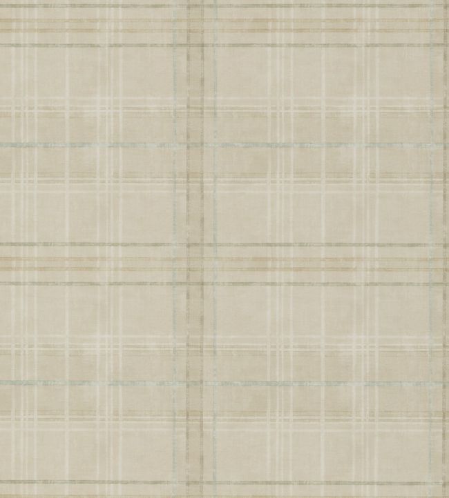 Shetland Plaid Wallpaper by Mulberry Home Stone