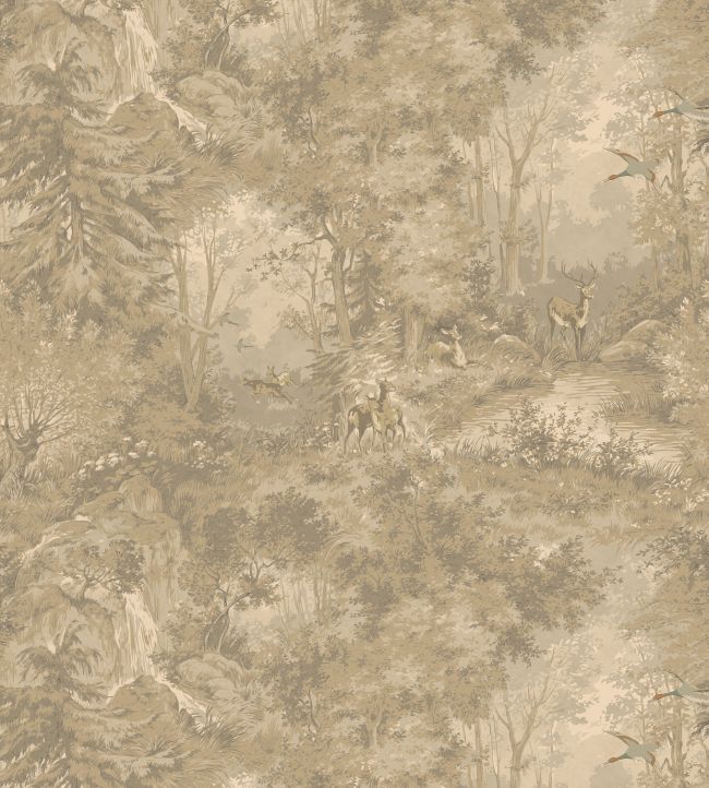 Mulberry Woodland Wallpaper by Mulberry Home Woodsmoke