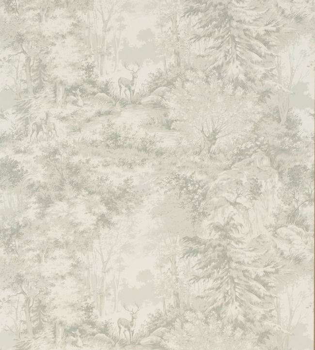 Torridon Wallpaper by Mulberry Home Silver/Grey